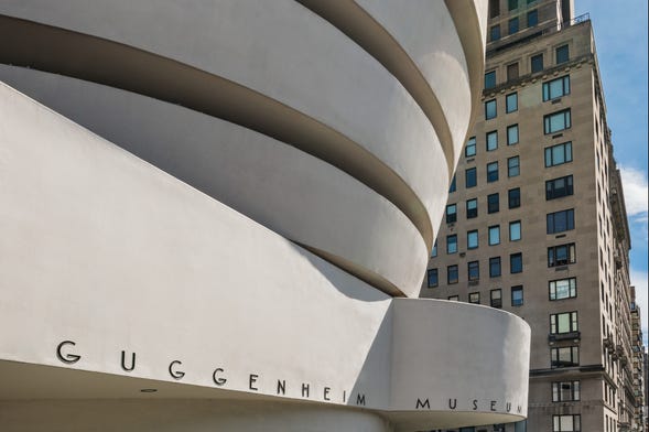 Billet d'entrée au musée Guggenheim de New York