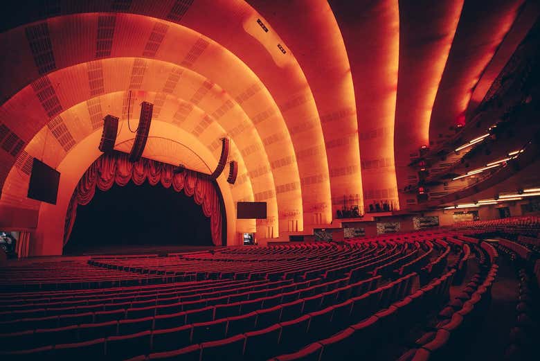 La scène du Radio City Music Hall
