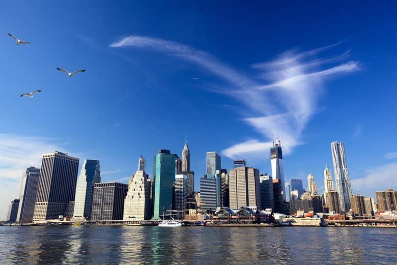 Vue de Manhattan depuis le bateau