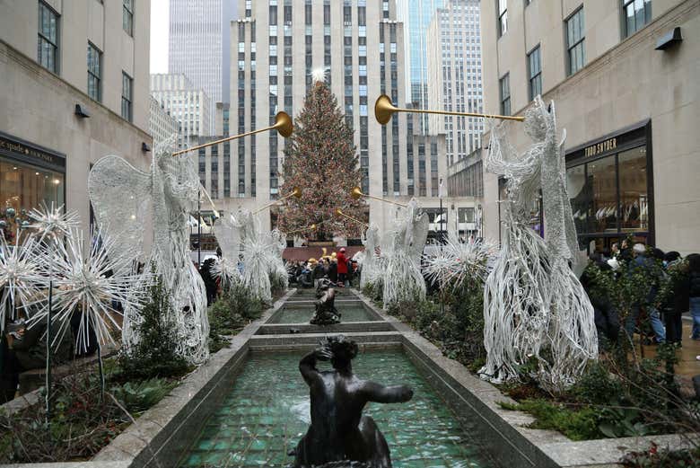 Le Rockefeller Center décoré pour Noël