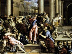 La purification du temple, d'El Greco
