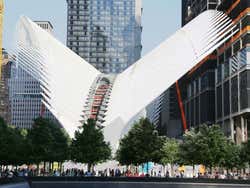 Gare centrale du WTC, conçue par Calatrava