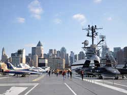 Intrepid Museum, Manhattan vu du pont d'envol