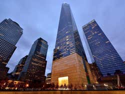 World Trade Center au coucher du soleil